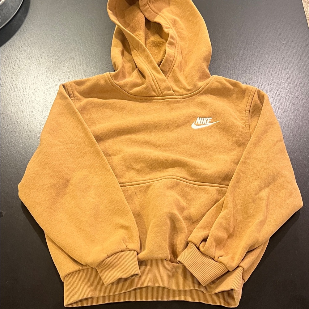 Nike Camel Hoodie with White Logo
